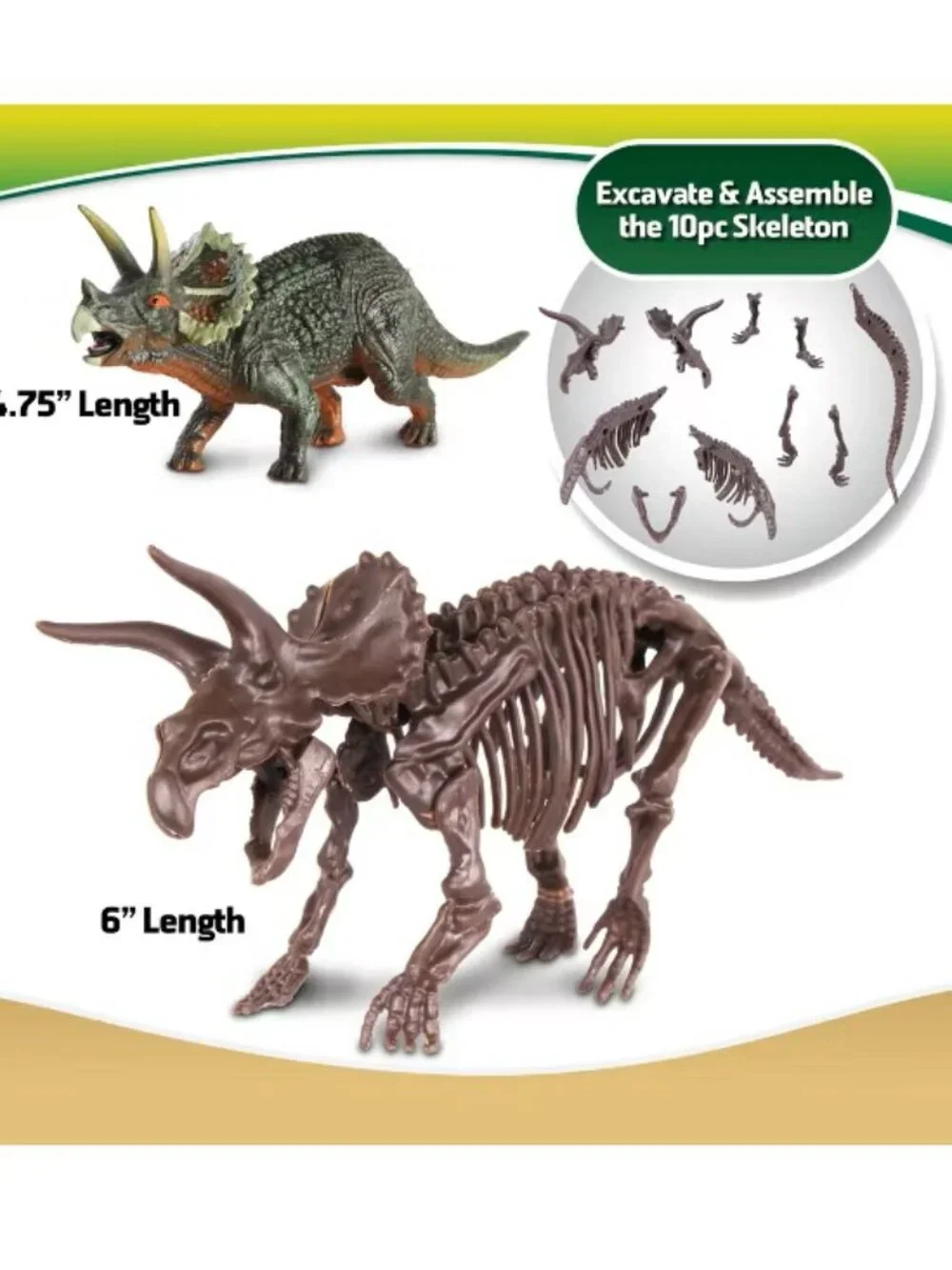 WOW WORLD DINO DIG - Dinosaur Excavation Playset - Set of Two (2) - NEW NIB
